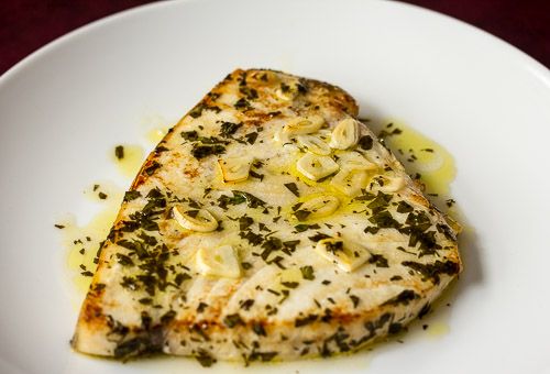 Swordfish Sicilian style (pesce spada alla siciliana) ~ La ragazza