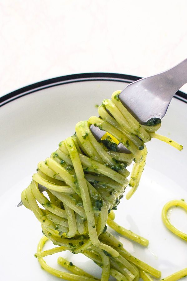 Pesto On Fork